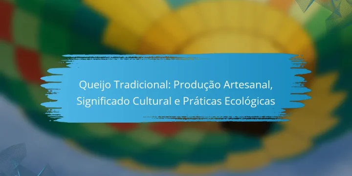 Queijo Tradicional: Produção Artesanal, Significado Cultural e Práticas Ecológicas